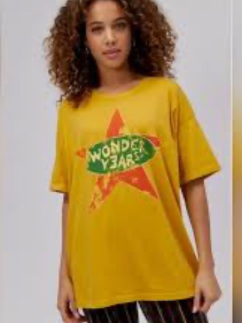 Daydreamer Mustard Yellow Wonder Years Graphic Tee
